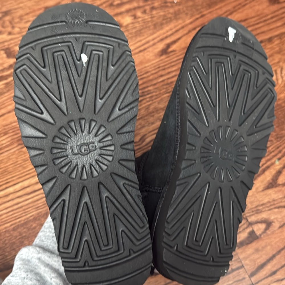 Ugg boots
Black color 
Size 6
Brand New - Picture 3 of 3